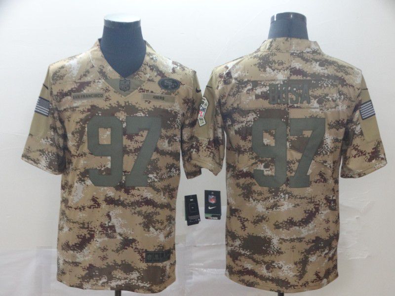 Men San Francisco 49ers #97 Bosa Nike 2019 Camo Limited NFL Jerseys